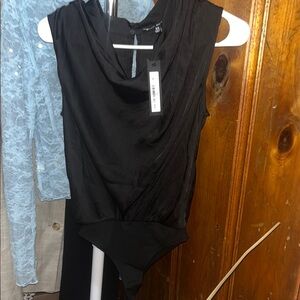 NWT Steve Madden Black Sleeveless Bodysuit